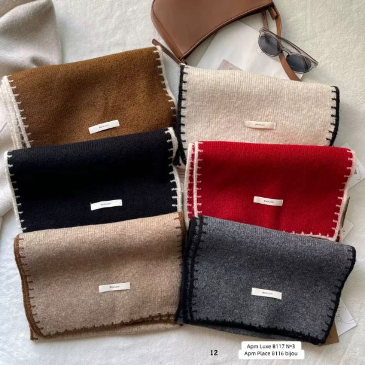 N3韓國直郵㊣女裝新款人氣推薦職業時尚休閑25秋冬圍巾披肩N3圍巾/披肩