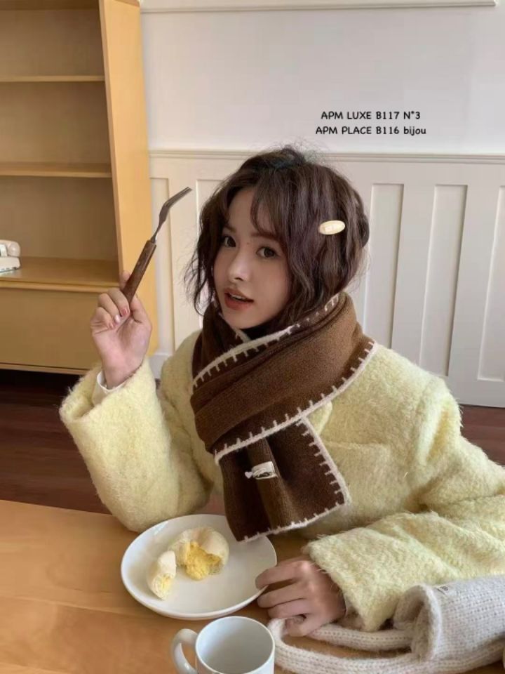 N3韓國直郵㊣女裝新款人氣推薦職業時尚休閑25秋冬圍巾披肩N3圍巾/披肩