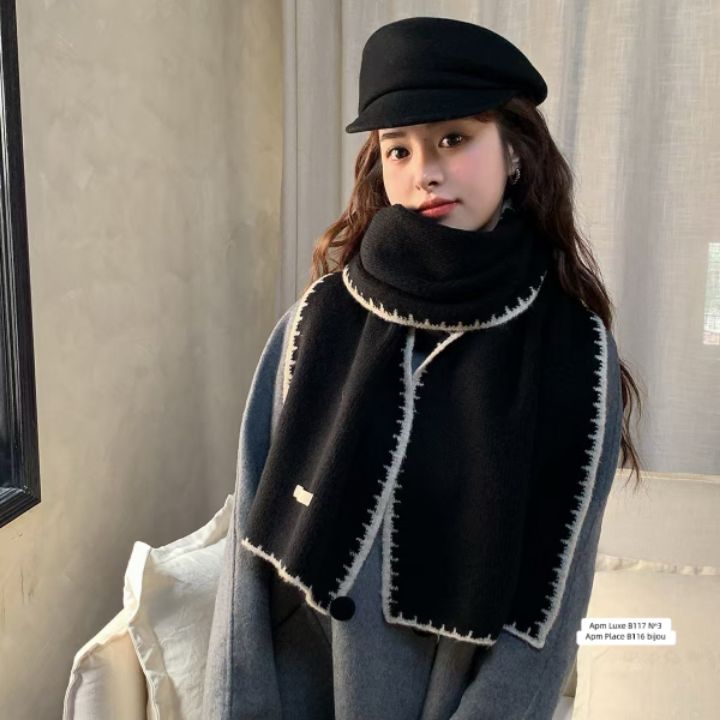N3韓國直郵㊣女裝新款人氣推薦職業時尚休閑25秋冬圍巾披肩N3圍巾/披肩