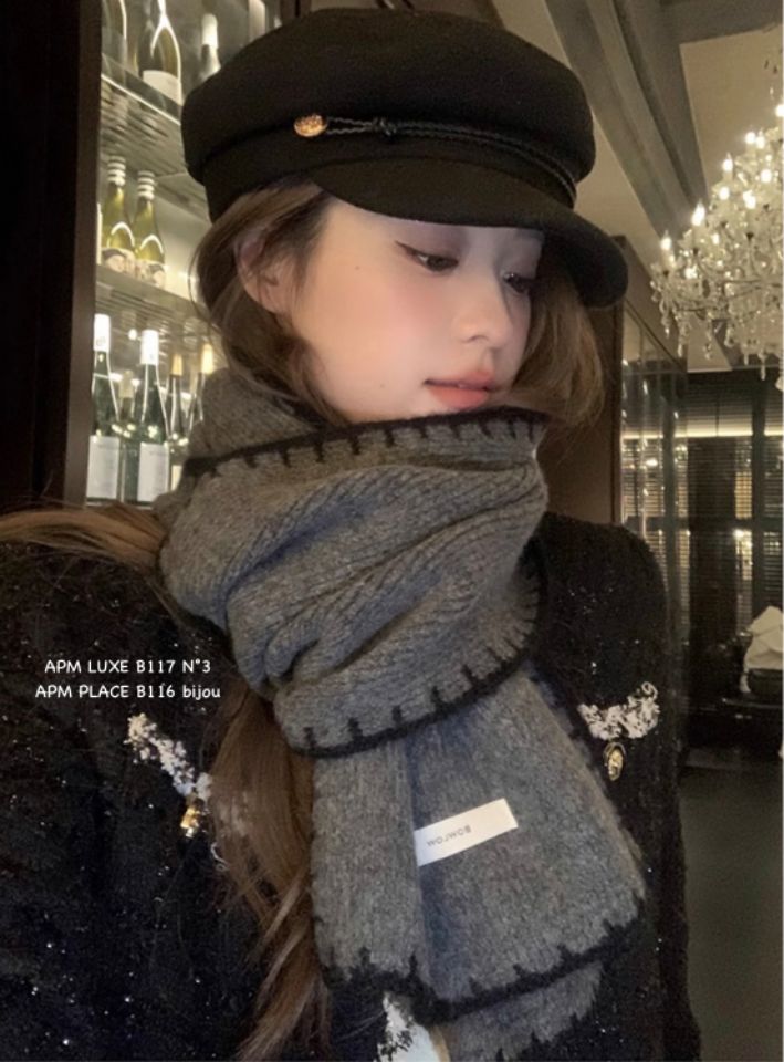 N3韓國直郵㊣女裝新款人氣推薦職業時尚休閑25秋冬圍巾披肩N3圍巾/披肩