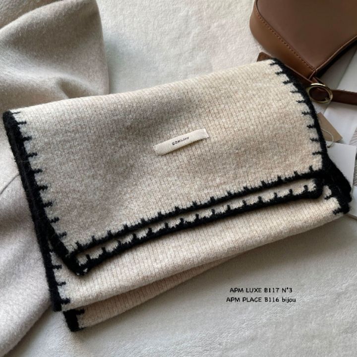 N3韓國直郵㊣女裝新款人氣推薦職業時尚休閑25秋冬圍巾披肩N3圍巾/披肩圖色1