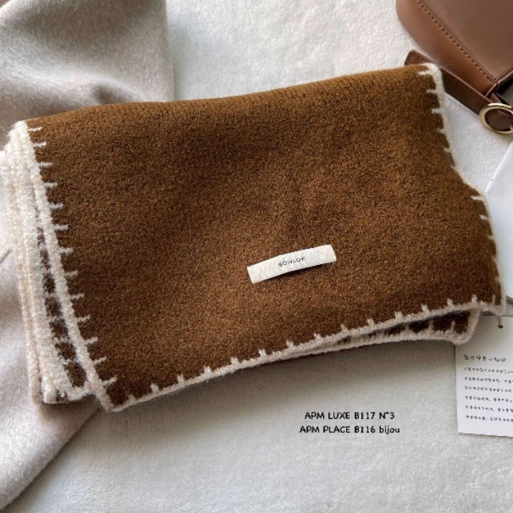 N3韓國直郵㊣女裝新款人氣推薦職業時尚休閑25秋冬圍巾披肩N3圍巾/披肩圖色6