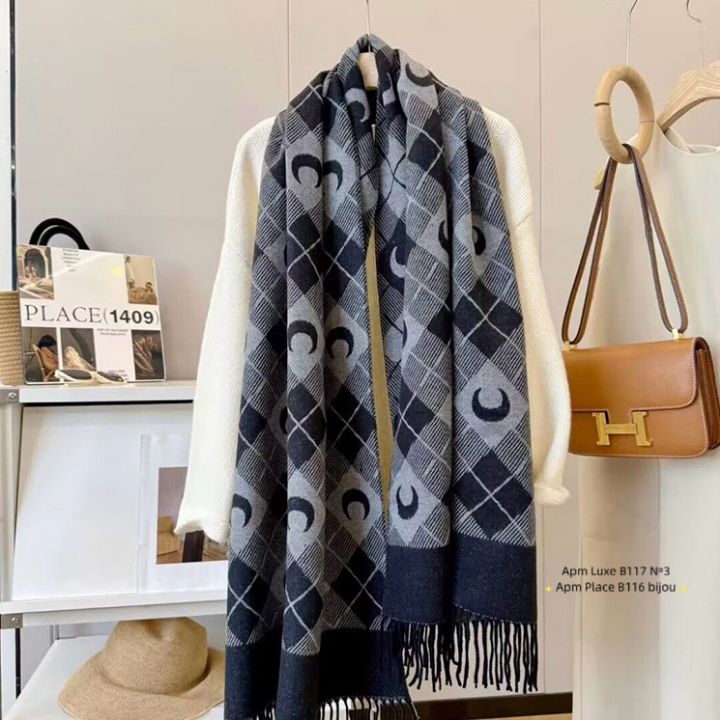 N3韓國代購㊣女裝新品時尚推薦人氣25秋冬休閑圍巾披肩雙面N3圍巾/披肩