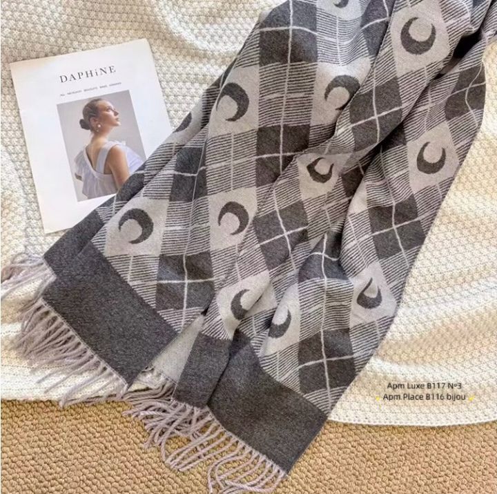 N3韓國代購㊣女裝新品時尚推薦人氣25秋冬休閑圍巾披肩雙面N3圍巾/披肩