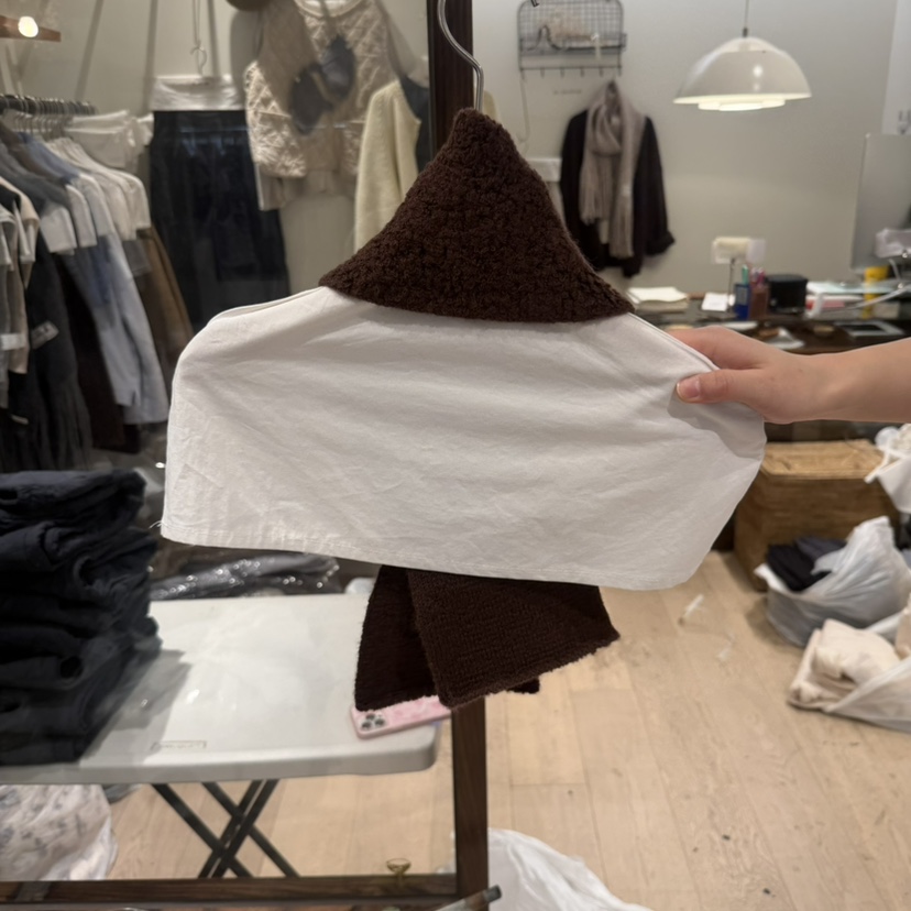 LE JARDINET韓國代購㊣女裝新款人氣休閑職業25秋冬圍巾披肩LE JARDINET圍巾/披肩