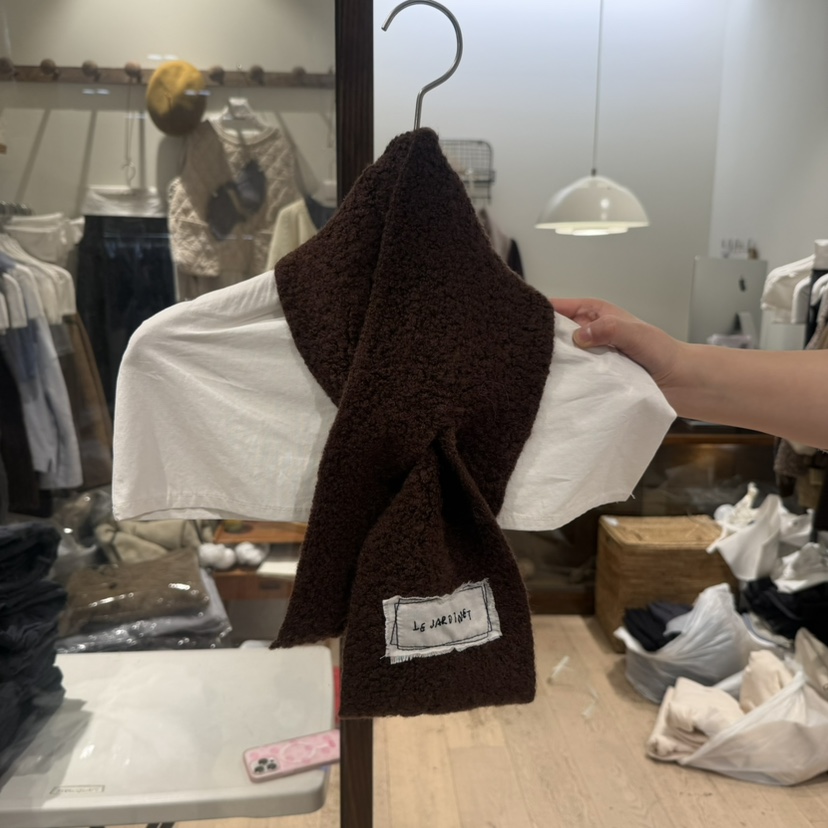 LE JARDINET韓國代購㊣女裝新款人氣休閑職業25秋冬圍巾披肩LE JARDINET圍巾/披肩圖色2