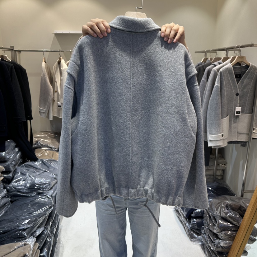 HER東大門㊣直郵女裝新品25秋冬真品時尚人氣休閑熱賣短款大衣HER短款大衣