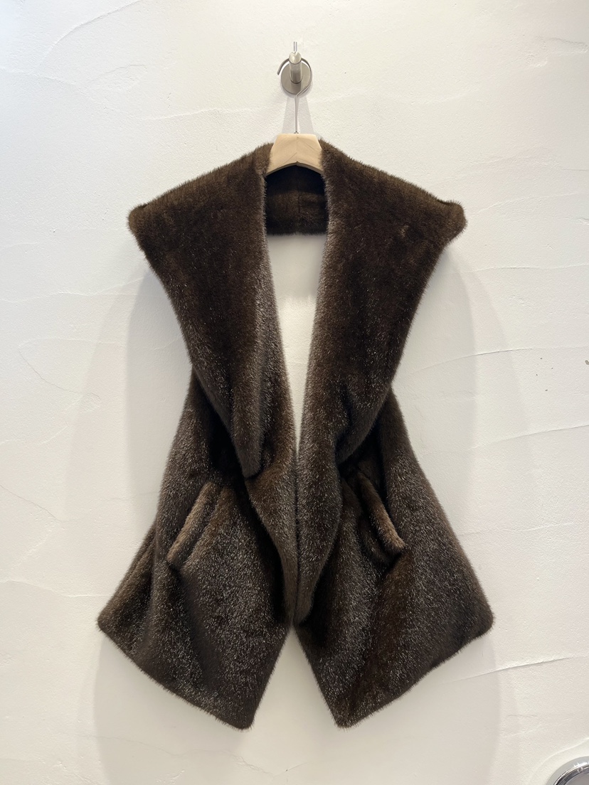 BROWN PAPER-S東大門㊣實拍女裝新品25秋冬熱賣休閑職業馬甲BROWN PAPER-S馬甲圖色1棕色