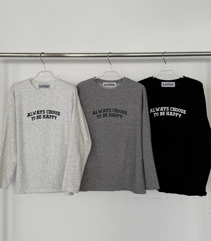 BLACKFRIDAY東大門㊣實拍女裝新款職業25秋冬休閑人氣長袖T恤BLACK FRIDAY長袖T恤