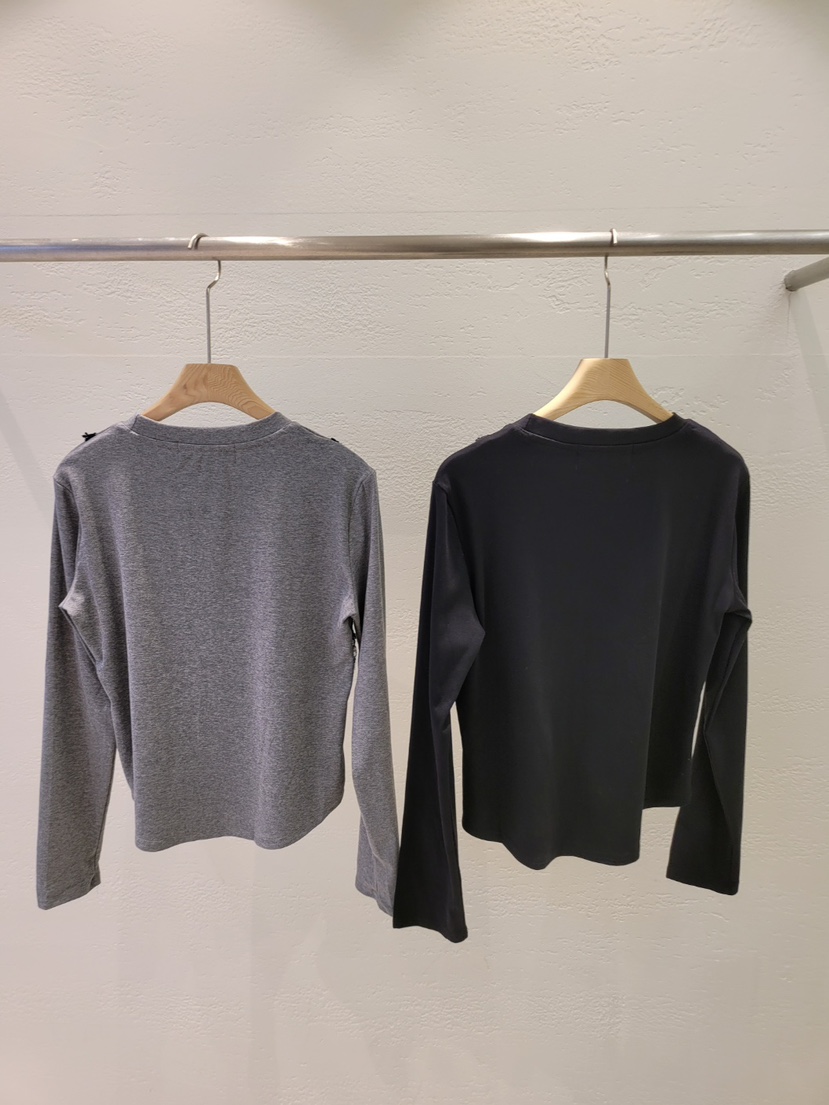 THE OTHER韓國直郵㊣女士新品職業人氣休閑長袖T恤假兩件蕾絲THE OTHER長袖T恤