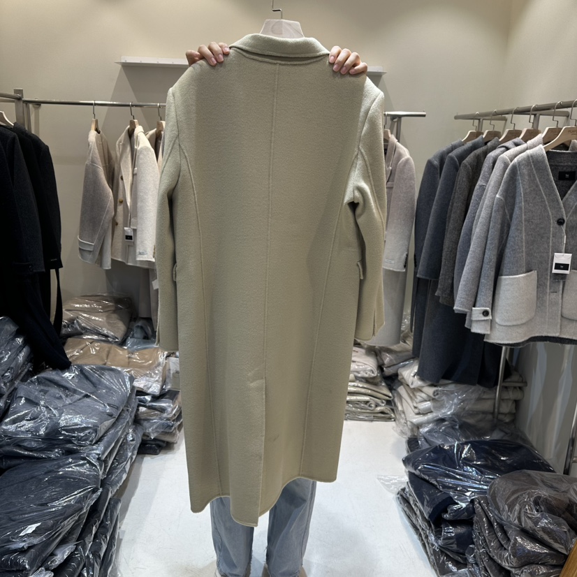 HER東大門㊣代購女裝新款人氣推薦職業熱賣休閑真品中長款大衣HER中長款大衣