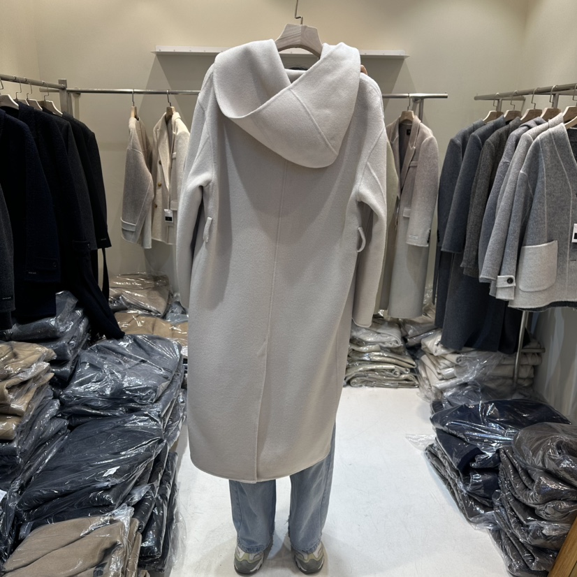 HER東大門㊣直郵女裝新款人氣真品時尚熱賣推薦職業中長款大衣HER中長款大衣