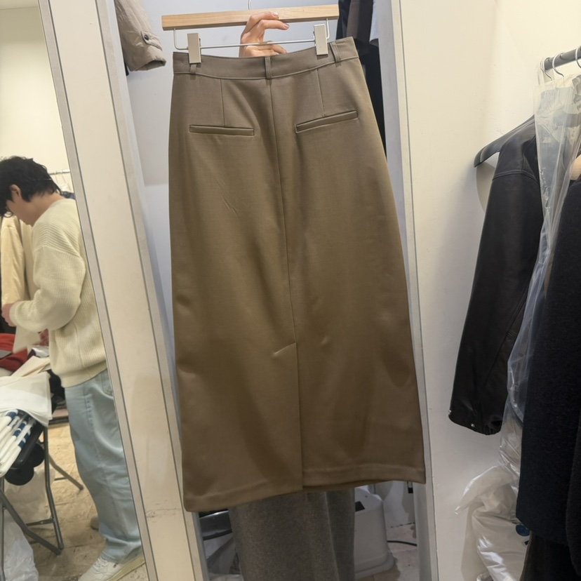 A Flan韓國直郵㊣女裝新款時尚25秋冬熱賣休閑人氣長裙打折A Flan長裙