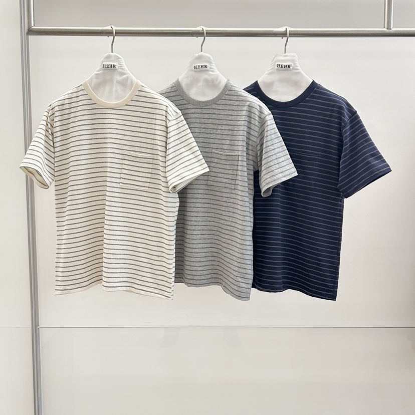 HEHR東大門㊣實拍女裝新品人氣熱賣職業休閑時尚真品T恤條紋hehr-AUTOMNET恤