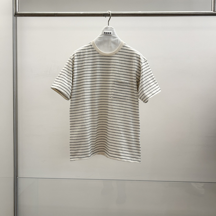 HEHR東大門㊣實拍女裝新品人氣熱賣職業休閑時尚真品T恤條紋hehr-AUTOMNET恤圖色1