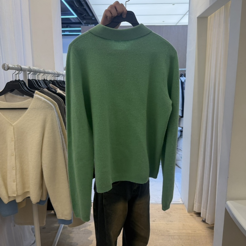 空韓國代購㊣女裝新款真品職業推薦時尚休閑25秋冬人氣針織衫空針織衫