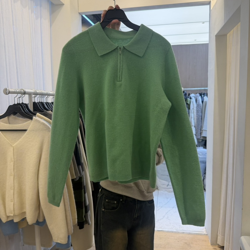 空韓國代購㊣女裝新款真品職業推薦時尚休閑25秋冬人氣針織衫空針織衫圖色4