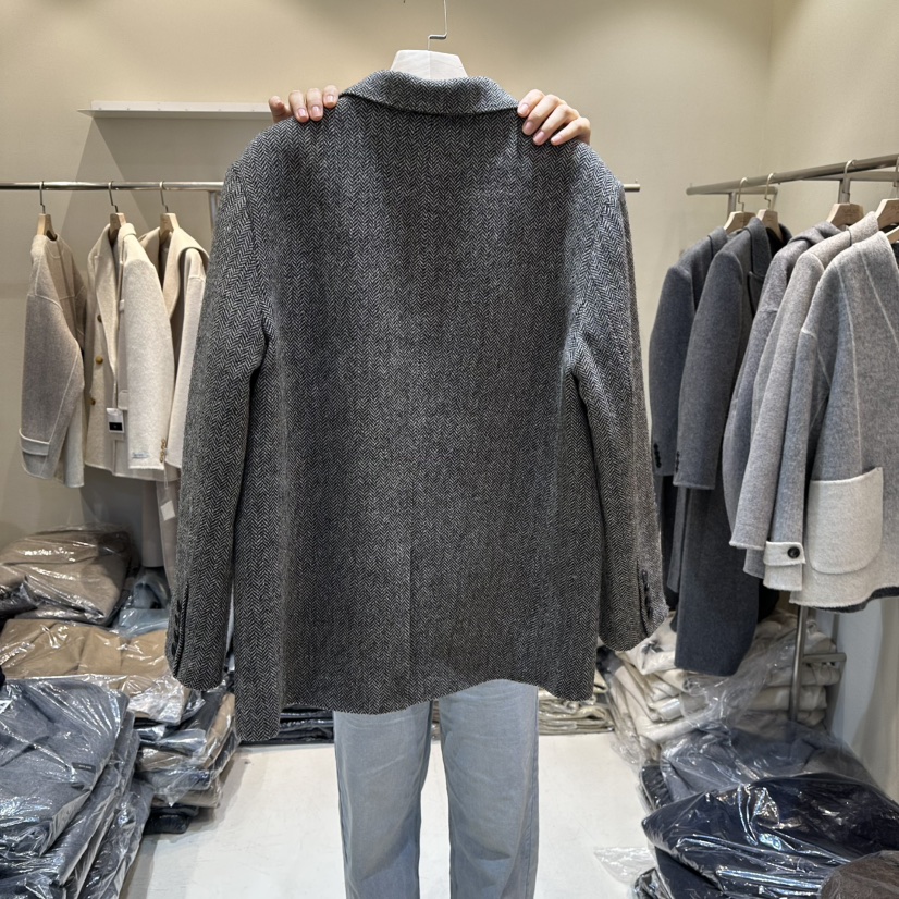 HER韓國代購㊣女士新品熱賣人氣職業真品推薦25秋冬短款大衣HER短款大衣