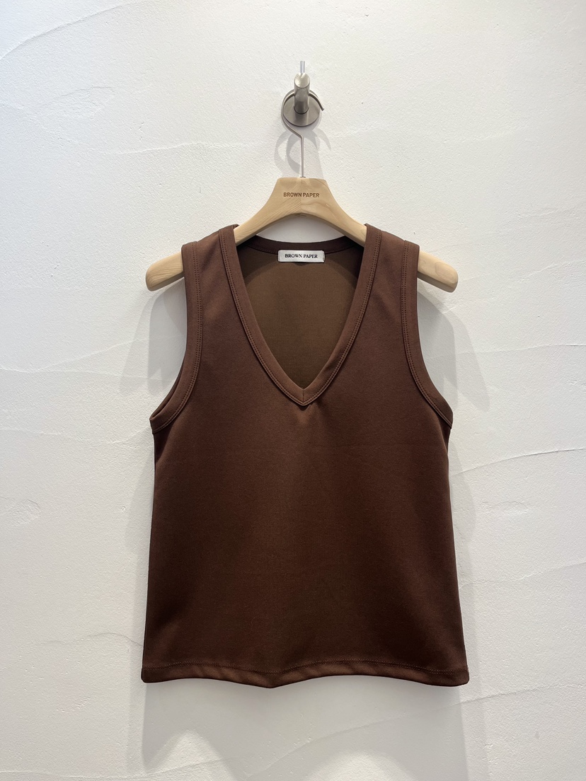 BROWN PAPER-S韓國直郵㊣女裝新品熱賣真品25秋冬吊帶背心BROWN PAPER-S吊帶/背心圖色4棕色
