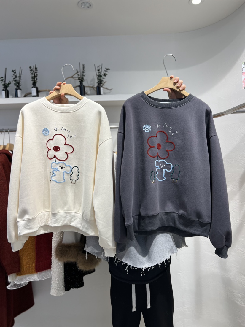 OLA東大門㊣實拍女裝新款時尚休閑推薦熱賣職業人氣真品衛衣mellor/OLA衛衣