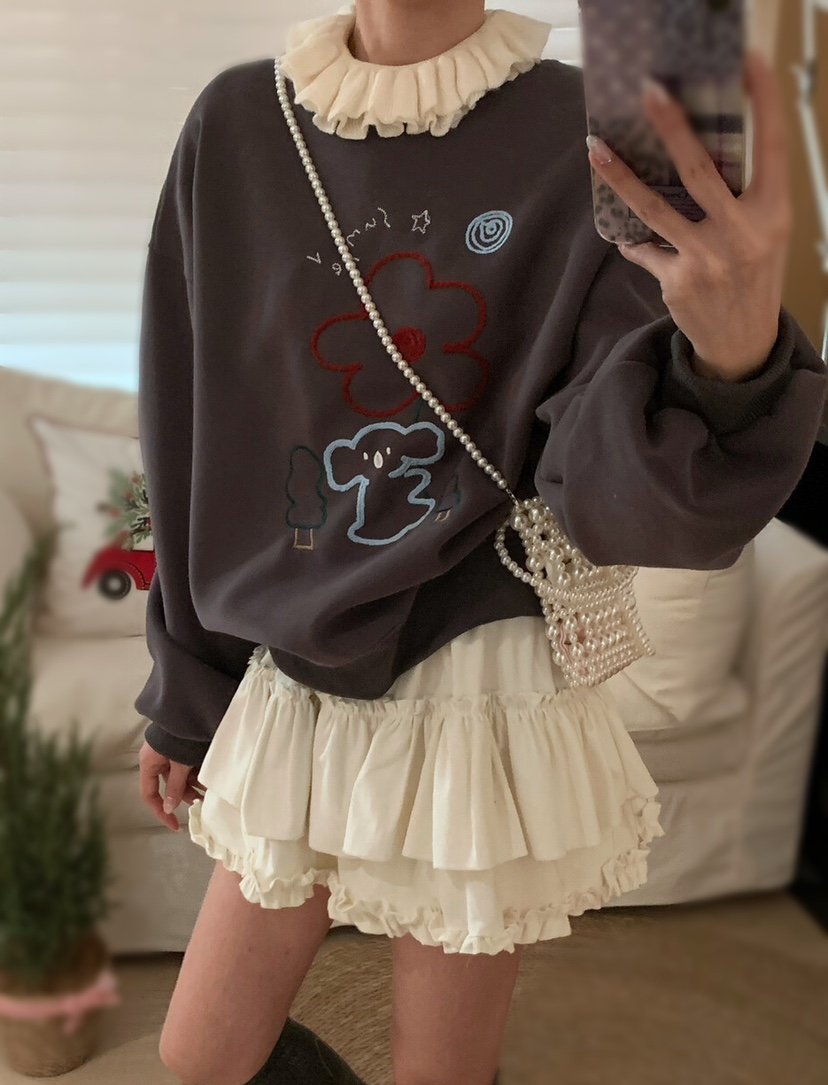 OLA東大門㊣實拍女裝新款時尚休閑推薦熱賣職業人氣真品衛衣mellor/OLA衛衣