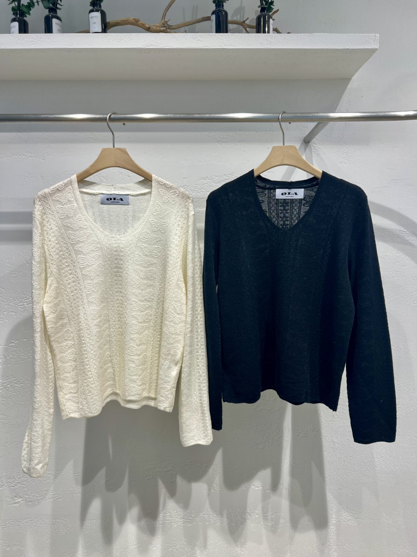 OLA東大門㊣代購女士新品熱賣25秋冬職業休閑時尚人氣針織衫mellor/OLA針織衫