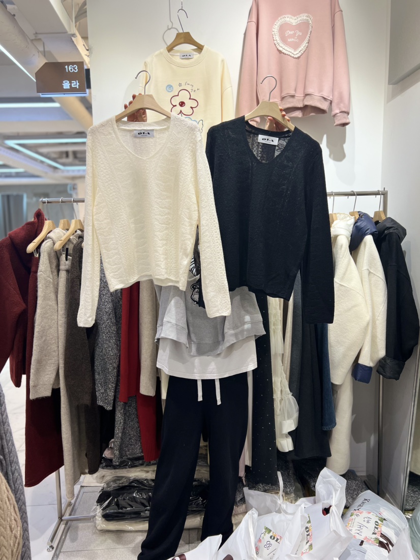 OLA東大門㊣代購女士新品熱賣25秋冬職業休閑時尚人氣針織衫mellor/OLA針織衫