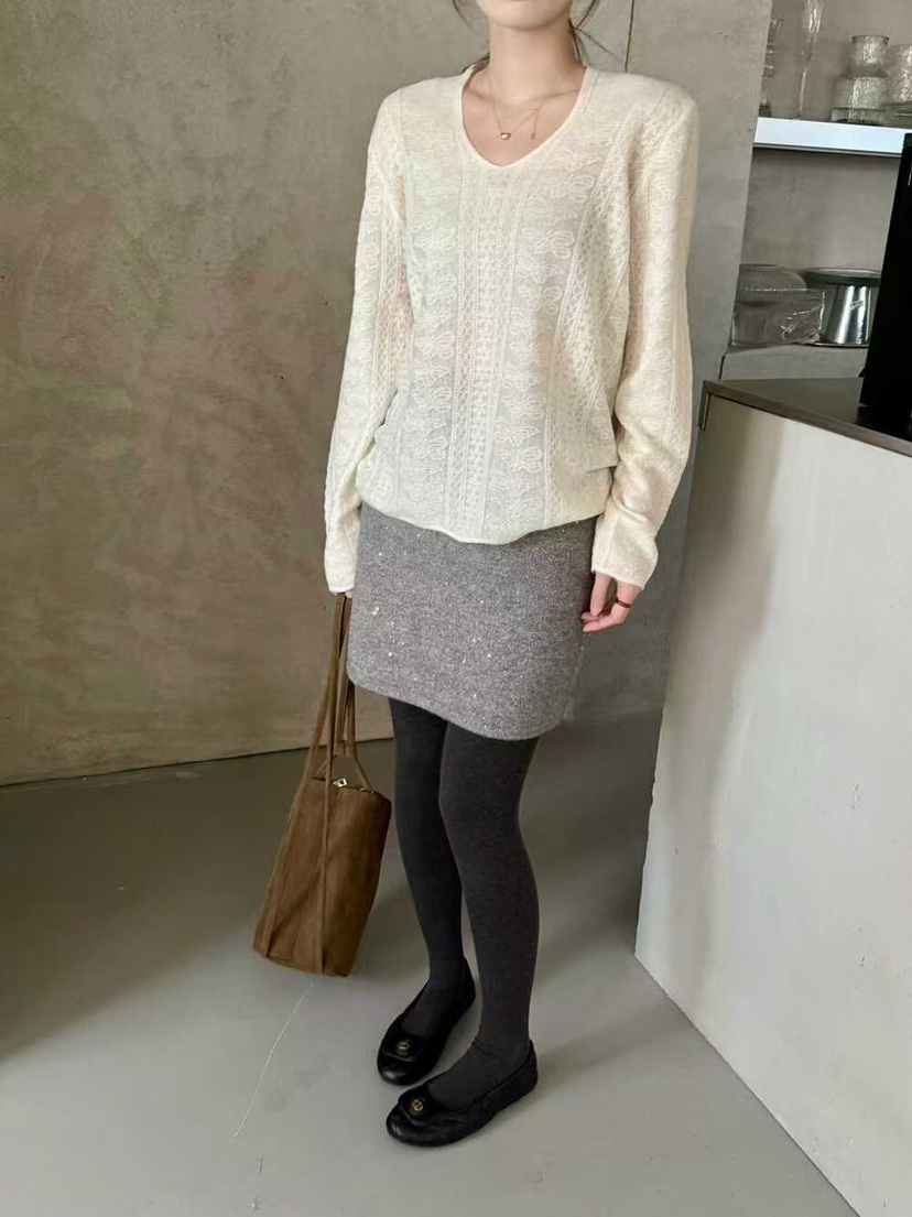 OLA東大門㊣代購女士新品熱賣25秋冬職業休閑時尚人氣針織衫mellor/OLA針織衫