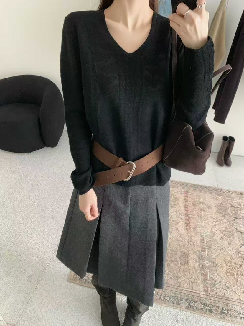 OLA東大門㊣代購女士新品熱賣25秋冬職業休閑時尚人氣針織衫mellor/OLA針織衫