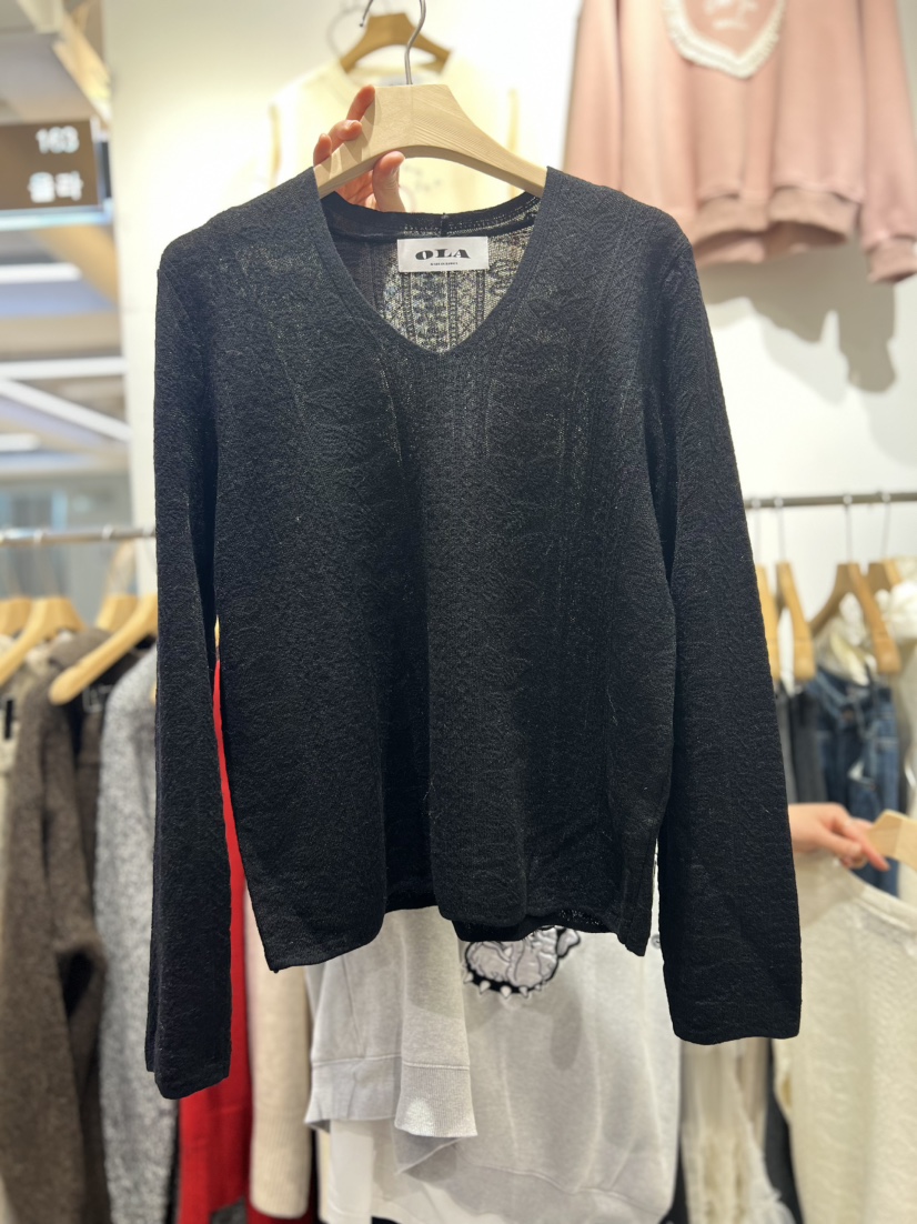 OLA東大門㊣代購女士新品熱賣25秋冬職業休閑時尚人氣針織衫mellor/OLA針織衫圖色2
