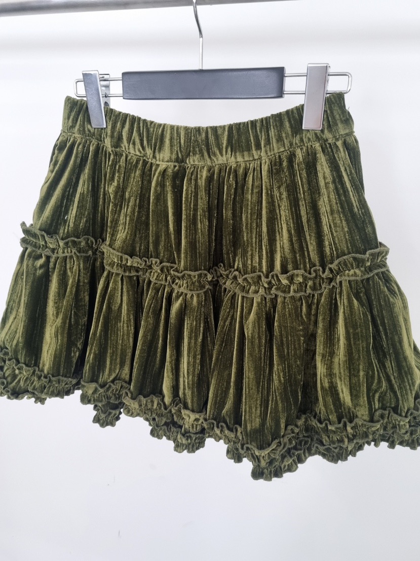 VERANDA東大門㊣直郵女士新款推薦休閑時尚人氣職業短裙天鵝絨VERANDA短裙