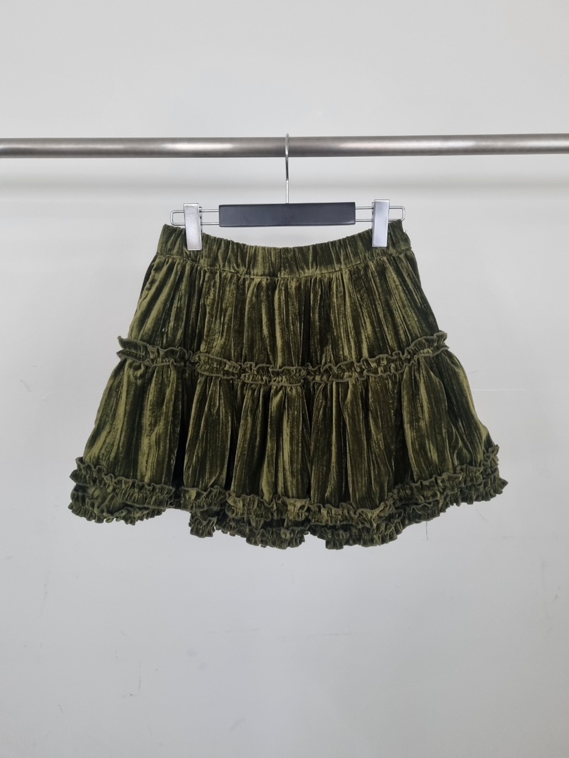 VERANDA東大門㊣直郵女士新款推薦休閑時尚人氣職業短裙天鵝絨VERANDA短裙