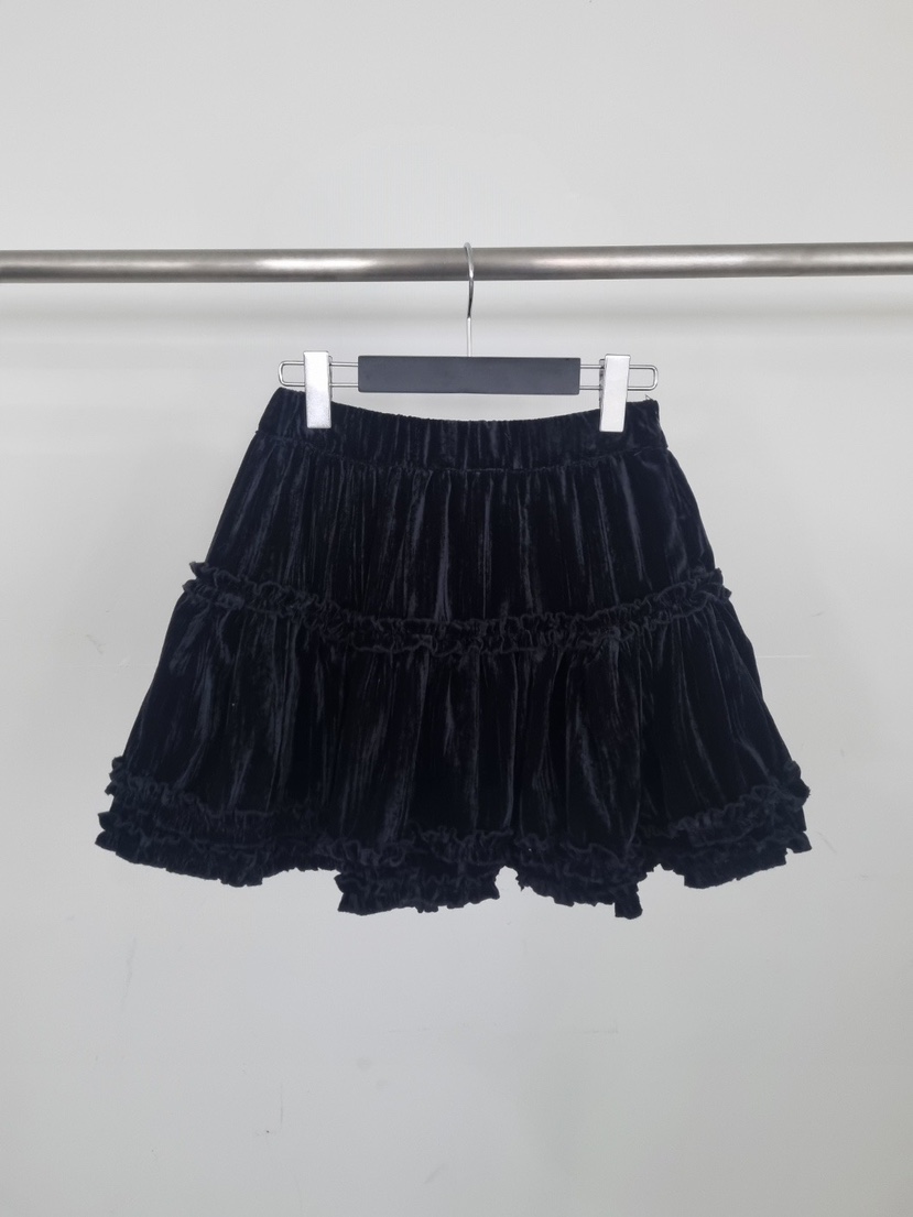 VERANDA東大門㊣直郵女士新款推薦休閑時尚人氣職業短裙天鵝絨VERANDA短裙圖色2