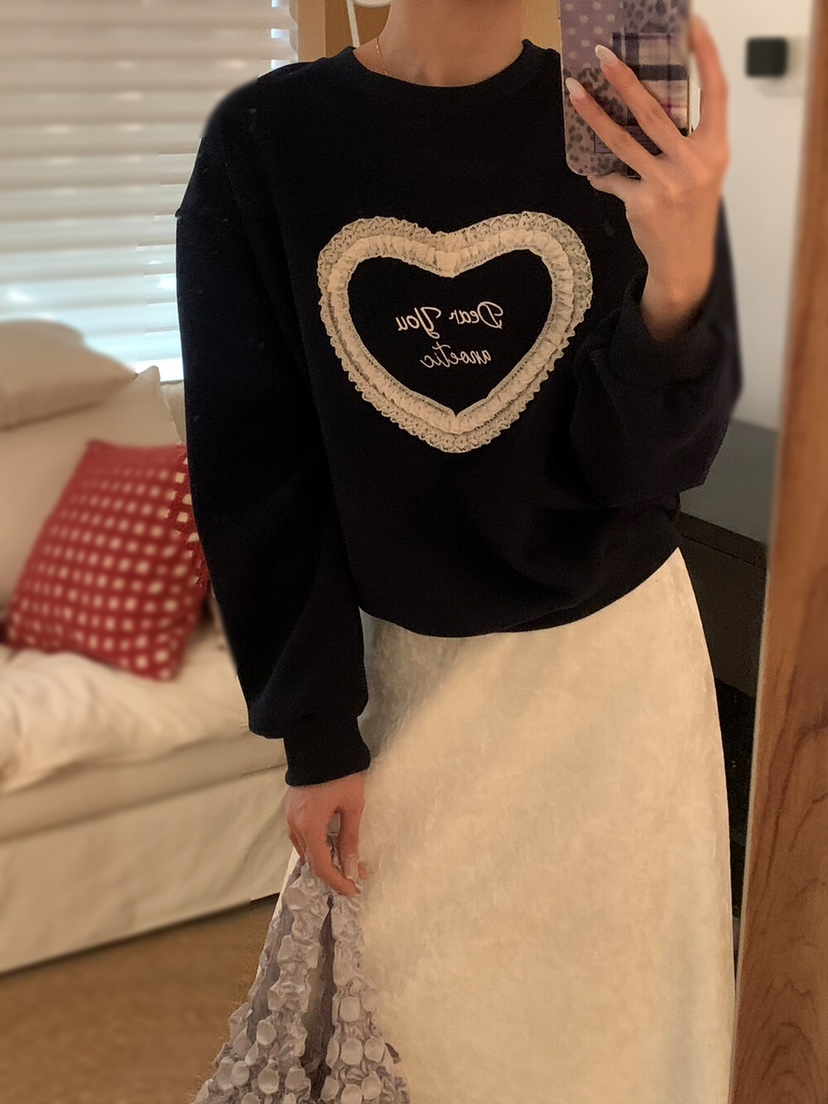 OLA東大門㊣實拍女裝新款25秋冬職業人氣休閑推薦真品時尚衛衣mellor/OLA衛衣