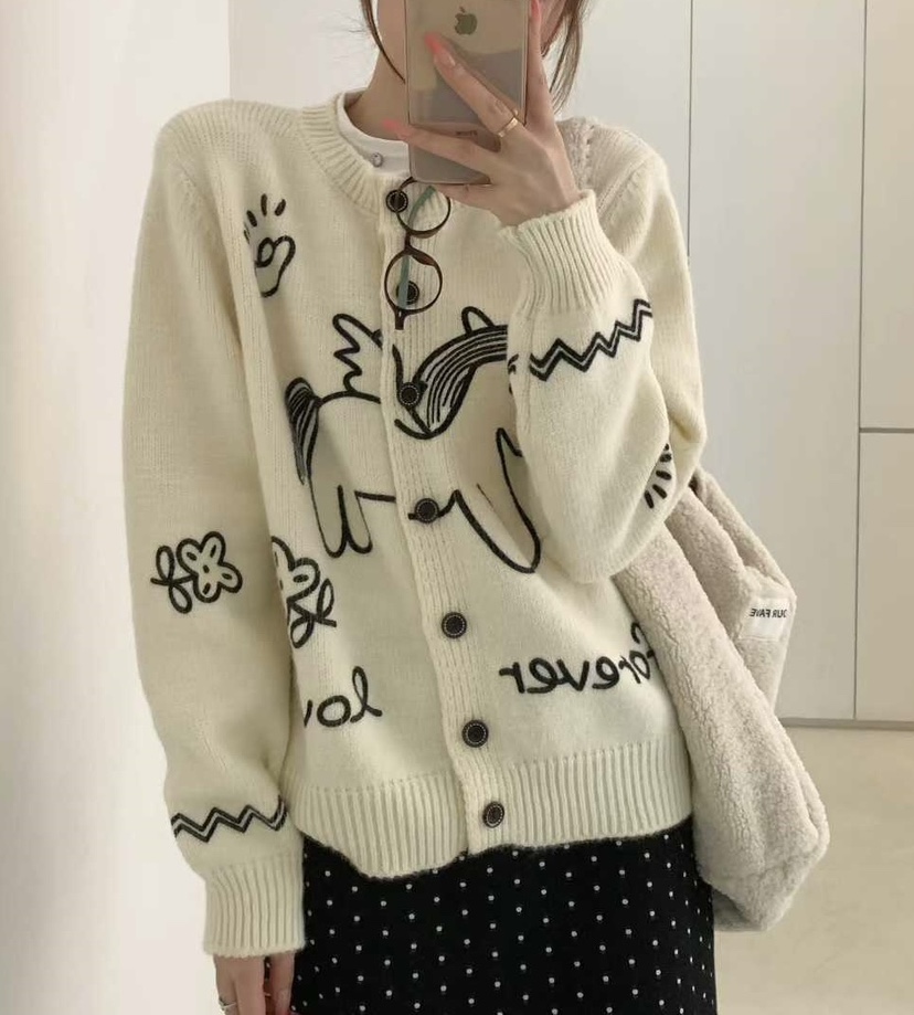 OLA韓國代購㊣女士新品時尚真品推薦人氣職業熱賣25秋冬針織衫mellor/OLA針織衫