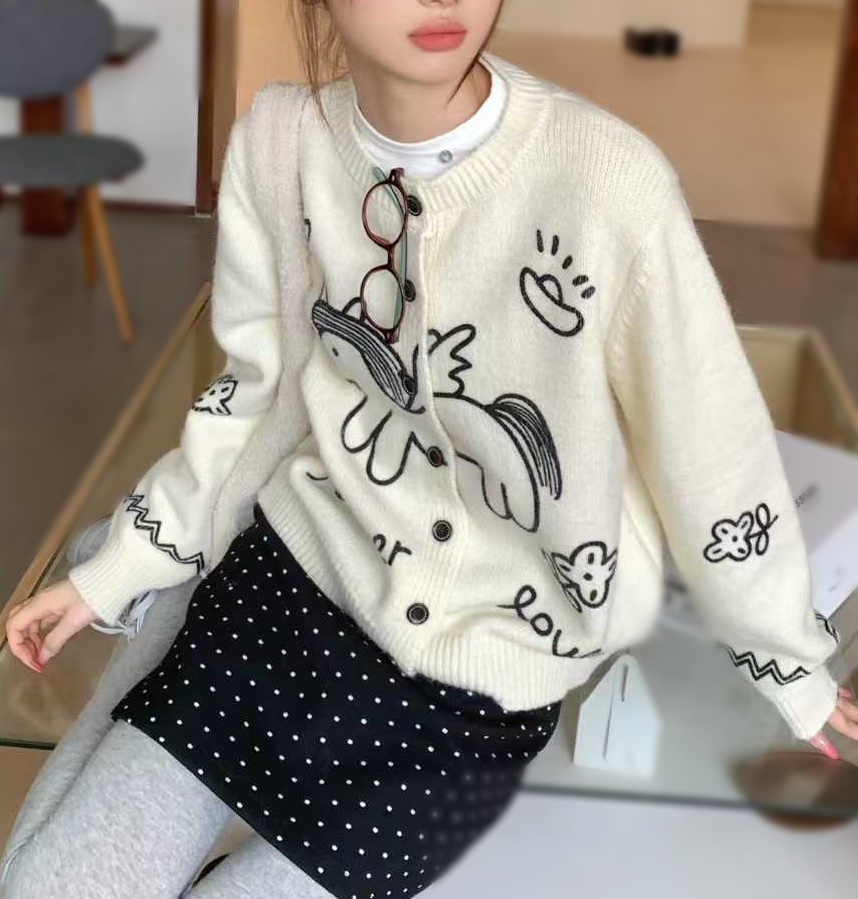 OLA韓國代購㊣女士新品時尚真品推薦人氣職業熱賣25秋冬針織衫mellor/OLA針織衫