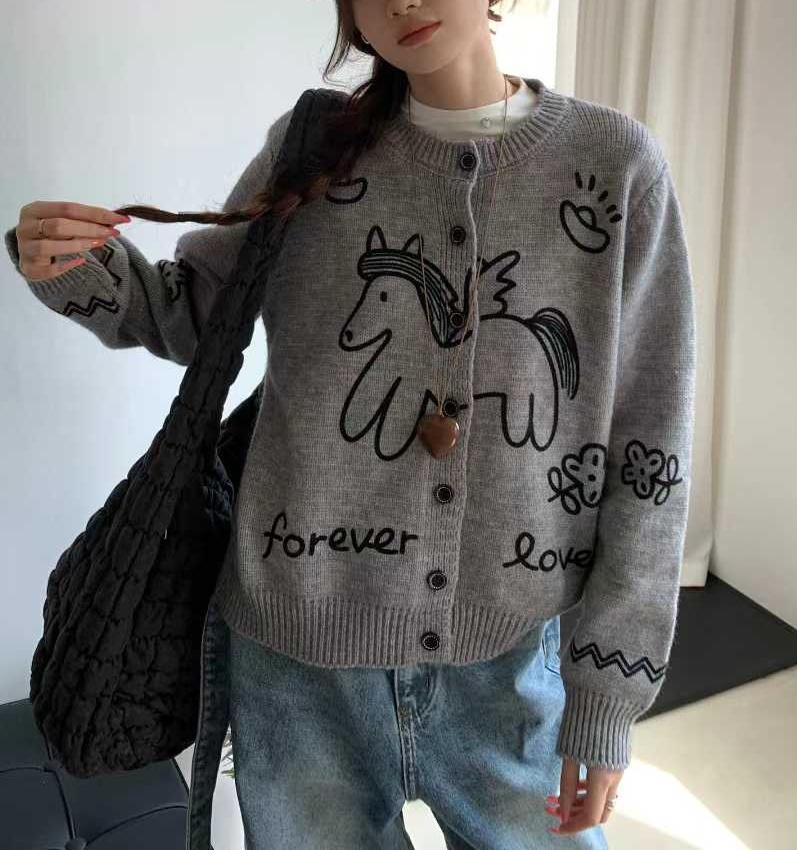 OLA韓國代購㊣女士新品時尚真品推薦人氣職業熱賣25秋冬針織衫mellor/OLA針織衫