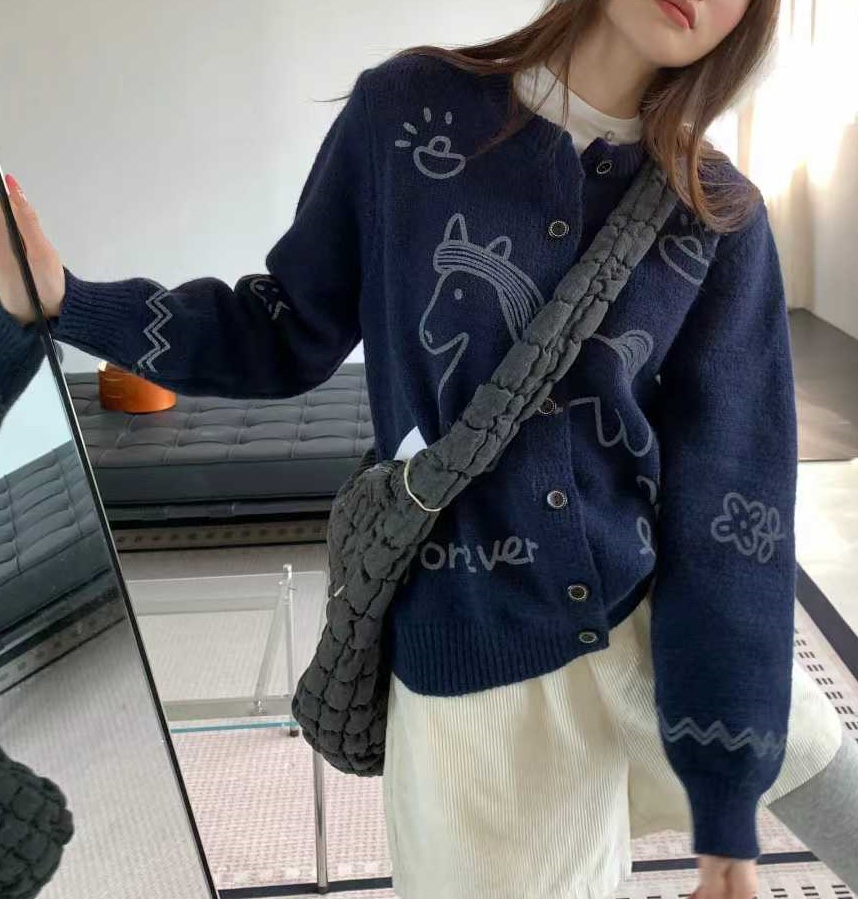 OLA韓國代購㊣女士新品時尚真品推薦人氣職業熱賣25秋冬針織衫mellor/OLA針織衫