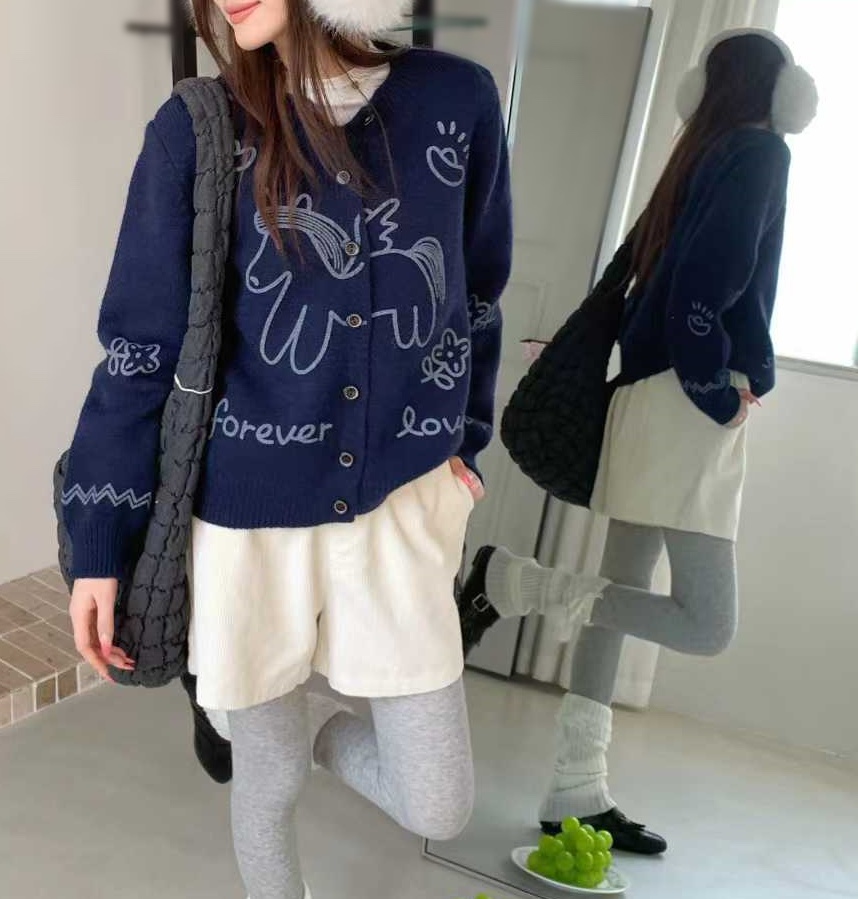 OLA韓國代購㊣女士新品時尚真品推薦人氣職業熱賣25秋冬針織衫mellor/OLA針織衫