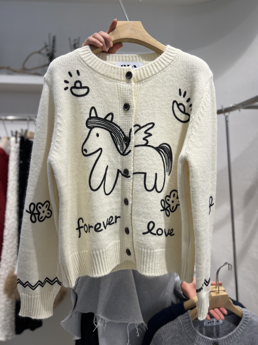 OLA韓國代購㊣女士新品時尚真品推薦人氣職業熱賣25秋冬針織衫mellor/OLA針織衫圖色1