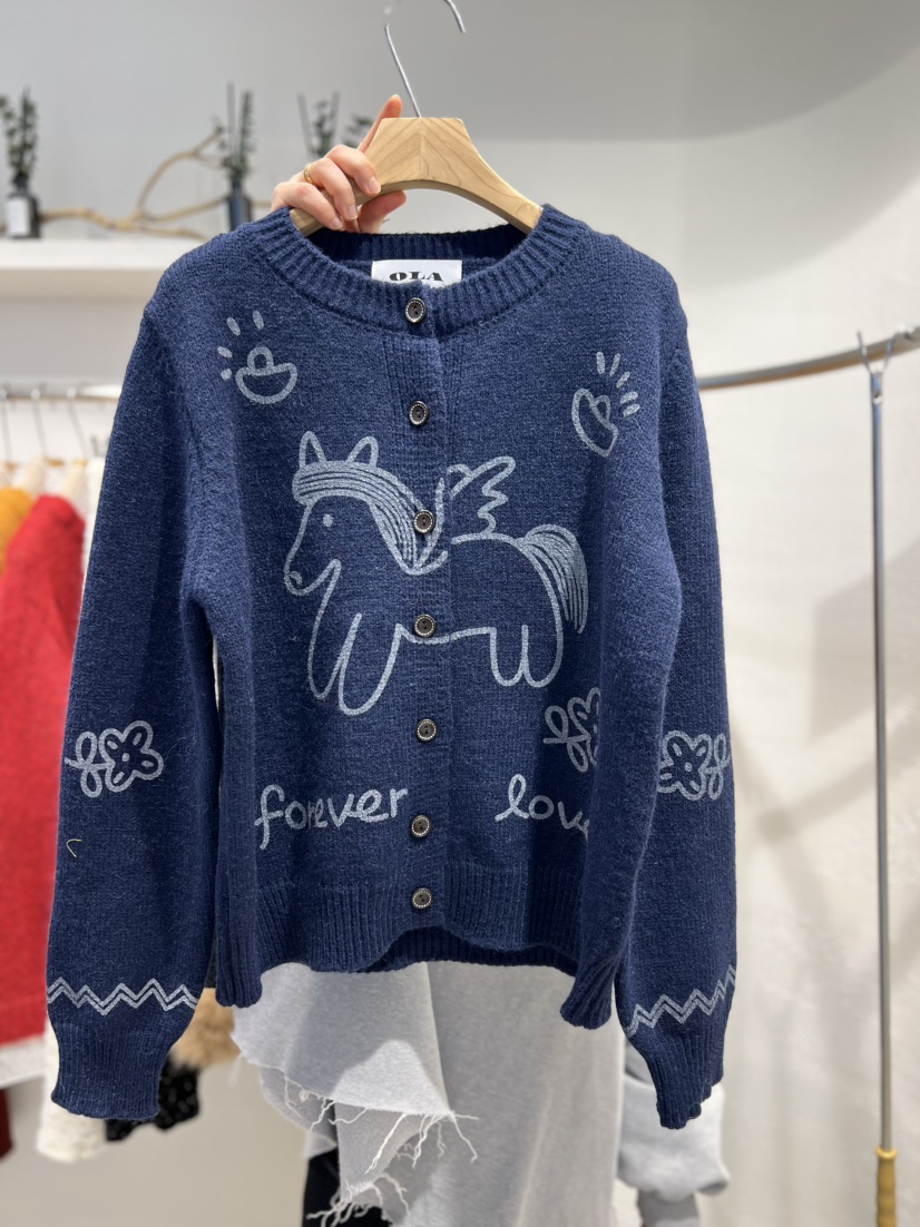 OLA韓國代購㊣女士新品時尚真品推薦人氣職業熱賣25秋冬針織衫mellor/OLA針織衫圖色3