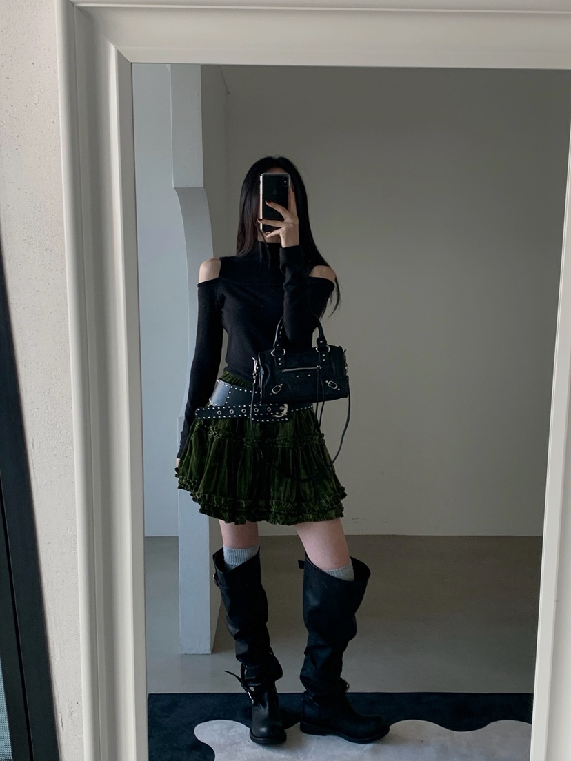 VERANDA韓國代購㊣女裝新品25秋冬職業時尚休閑真品長袖T恤VERANDA長袖T恤