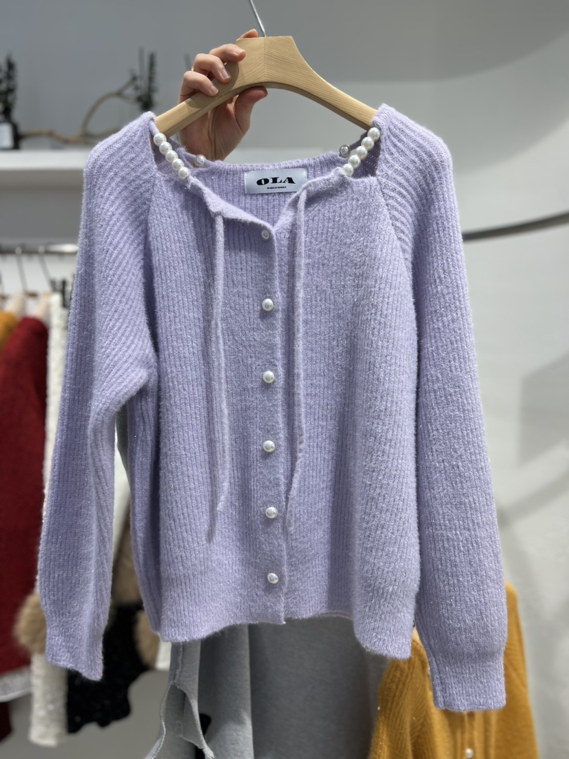 OLA韓國直郵㊣女裝新款時尚熱賣職業休閑25秋冬推薦人氣針織衫mellor/OLA針織衫圖色2