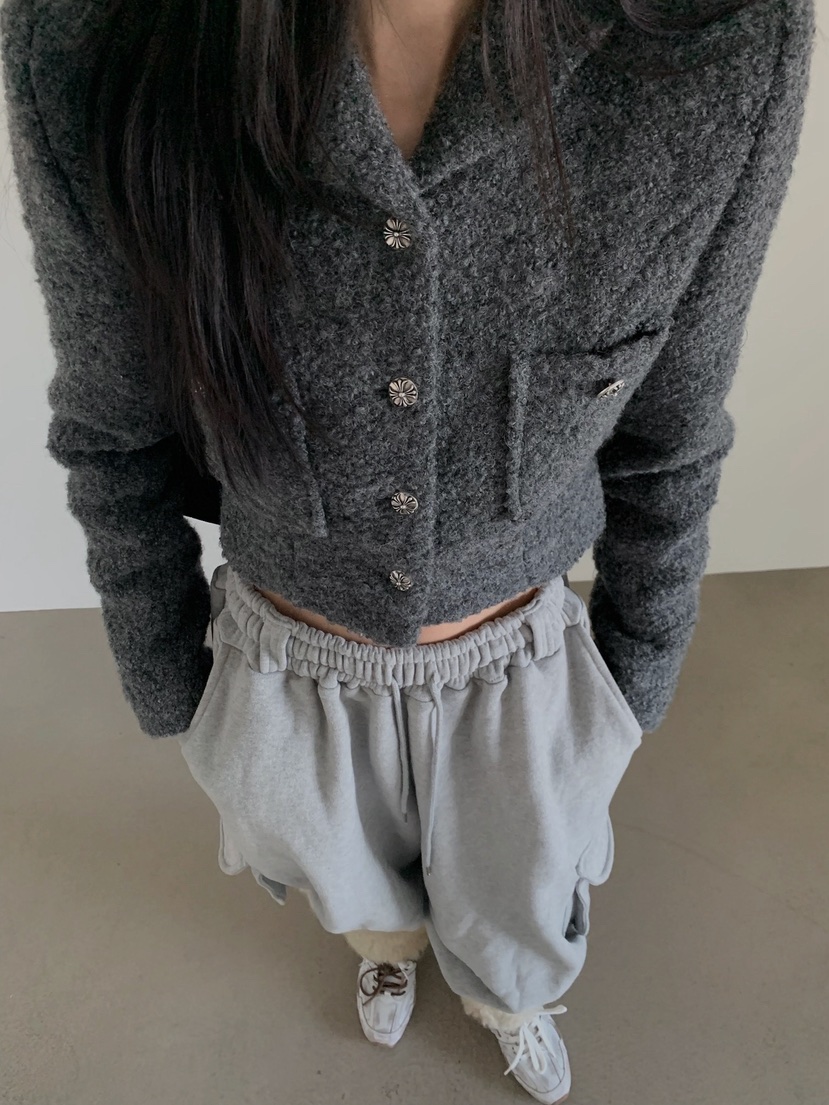 VERANDA東大門㊣直郵女士新款推薦休閑熱賣真品夾克粗花呢羊毛VERANDA夾克