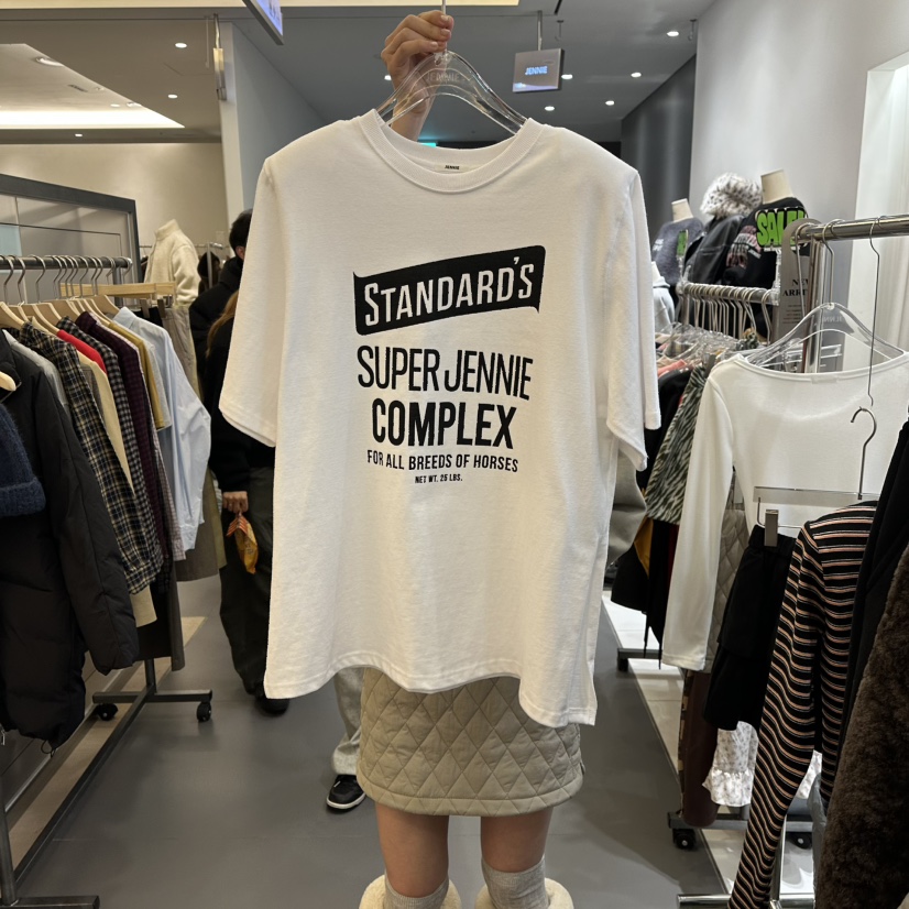JENNIE東大門㊣實拍女士新款真品熱賣25秋冬職業人氣時尚T恤JENNIE/VENEFITT恤圖色1