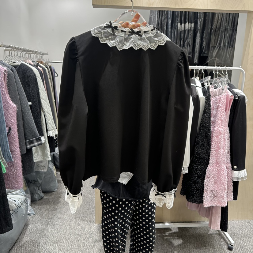 NAPKIN韓國直郵㊣女士新品人氣時尚職業25秋冬推薦襯衫蕾絲衫NAPKIN襯衫/蕾絲衫