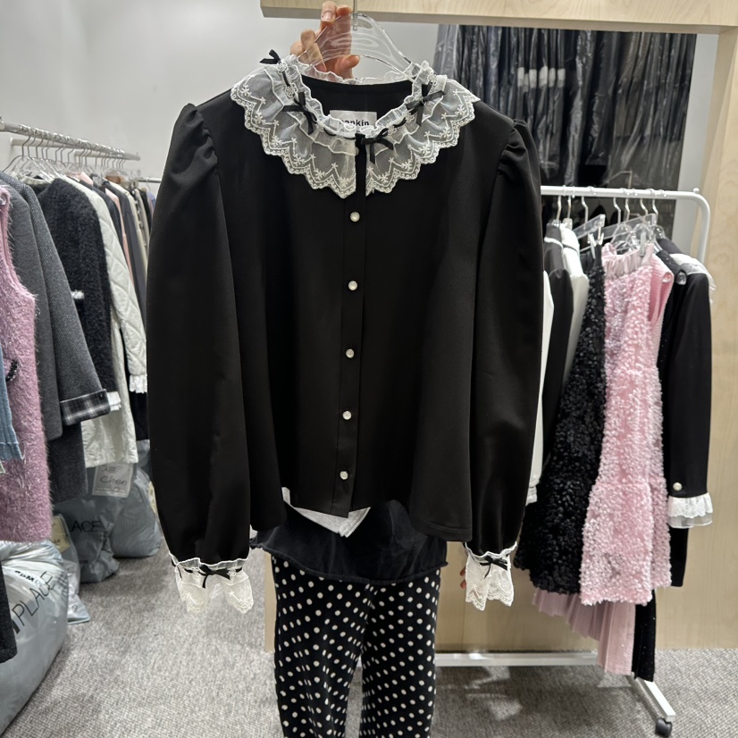 NAPKIN韓國直郵㊣女士新品人氣時尚職業25秋冬推薦襯衫蕾絲衫NAPKIN襯衫/蕾絲衫圖色2