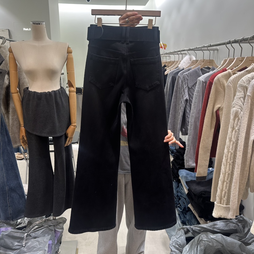 PART3韓國代購㊣女士新款熱賣休閑時尚職業休閑褲含腰帶加絨Part.3休閑褲