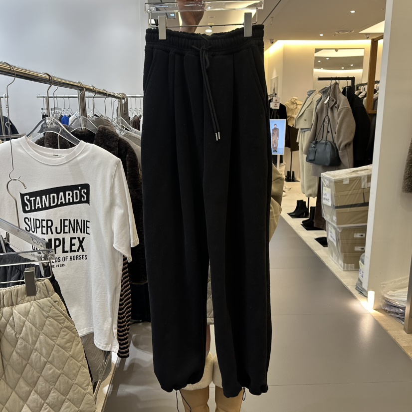 JENNIE韓國代購㊣女士新款時尚人氣推薦職業25秋冬休閑褲加絨JENNIE/VENEFIT休閑褲圖色3