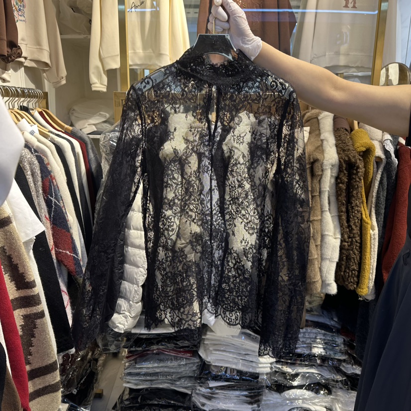 COCO HOLIC東大門㊣代購女裝新款推薦熱賣職業襯衫蕾絲衫蕾絲COCO HOLIC襯衫/蕾絲衫圖色2